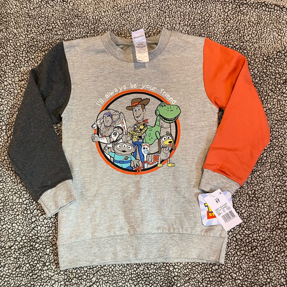 NWT Toy  Story  sweater size 5T